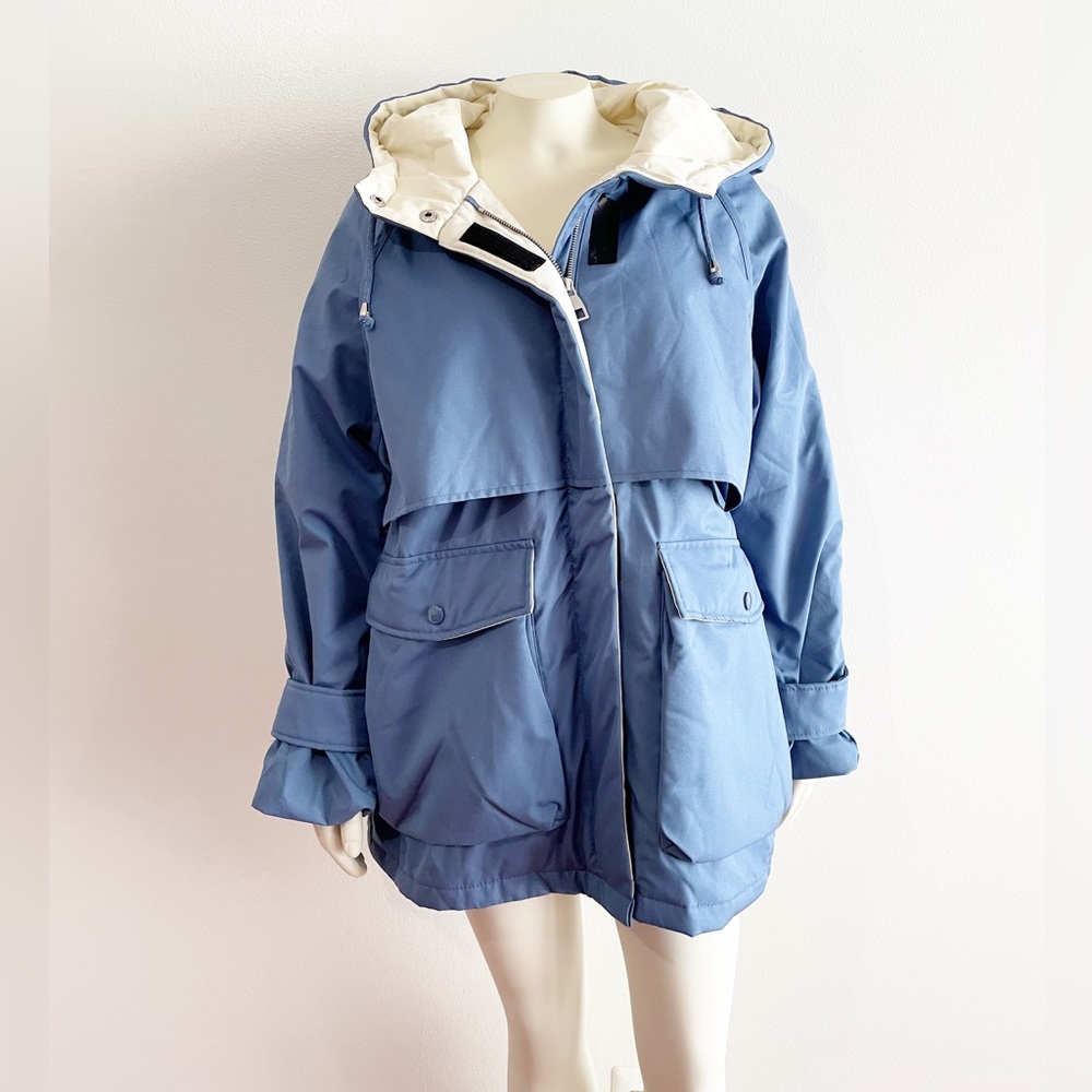 0401~Asymmetrical Drawstring Parka